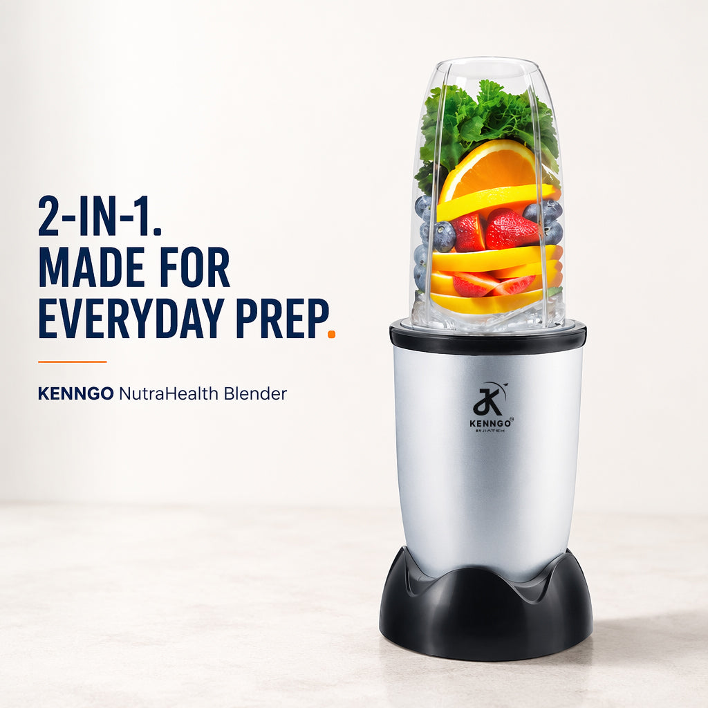 KENNGO NutraHealth 2-in-1 Blender – Silver