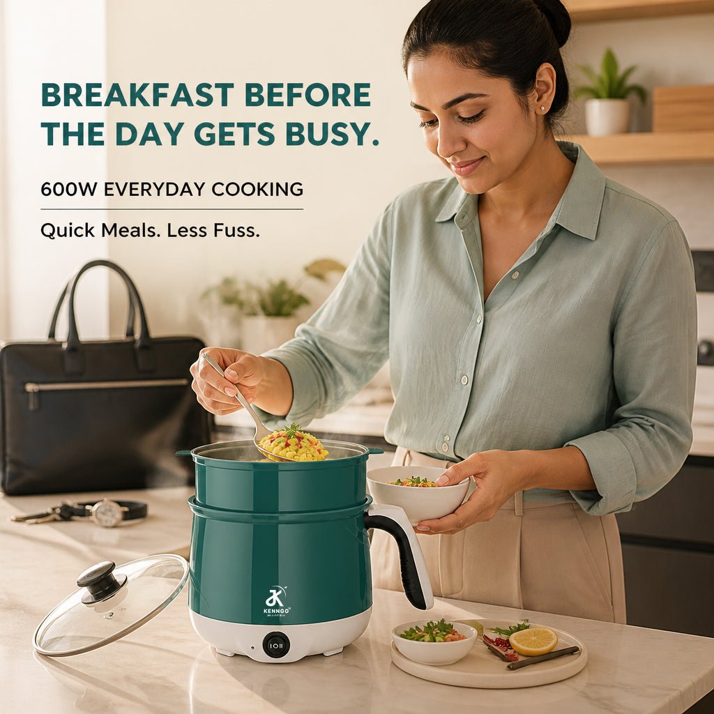 KENNGO 1.8 Litre Electric Multi-Cook Kettle – Green
