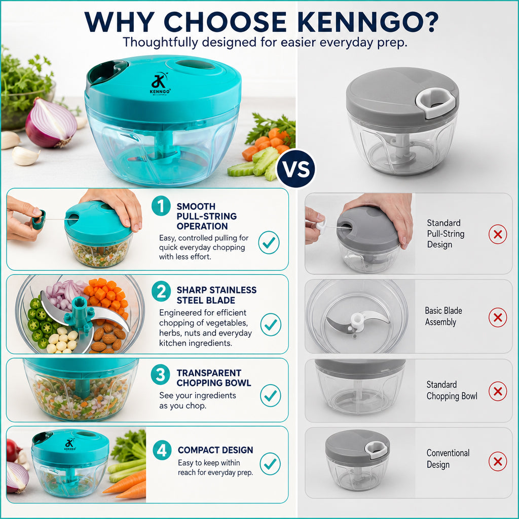 KENNGO String Vegetable Chopper – Green