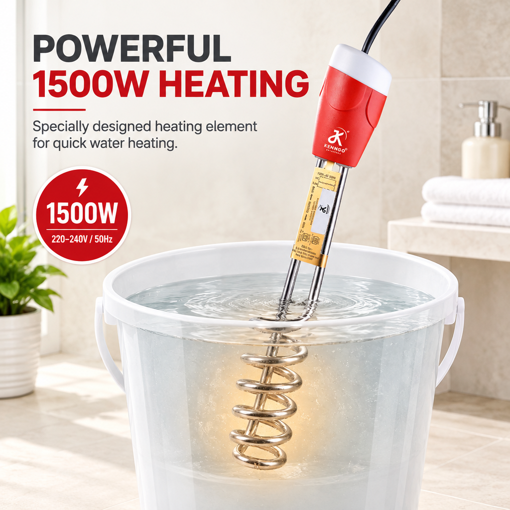 KENNGO 1500W Immersion Rod | Quick Water Heater