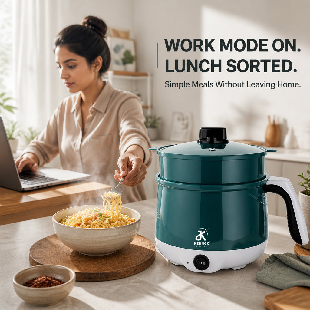 KENNGO 1.8 Litre Electric Multi-Cook Kettle – Green