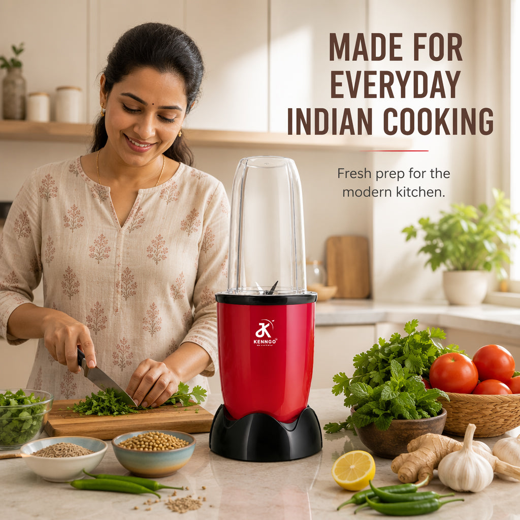 KENNGO NutraHealth 3-in-1 Blender – Maroon Red