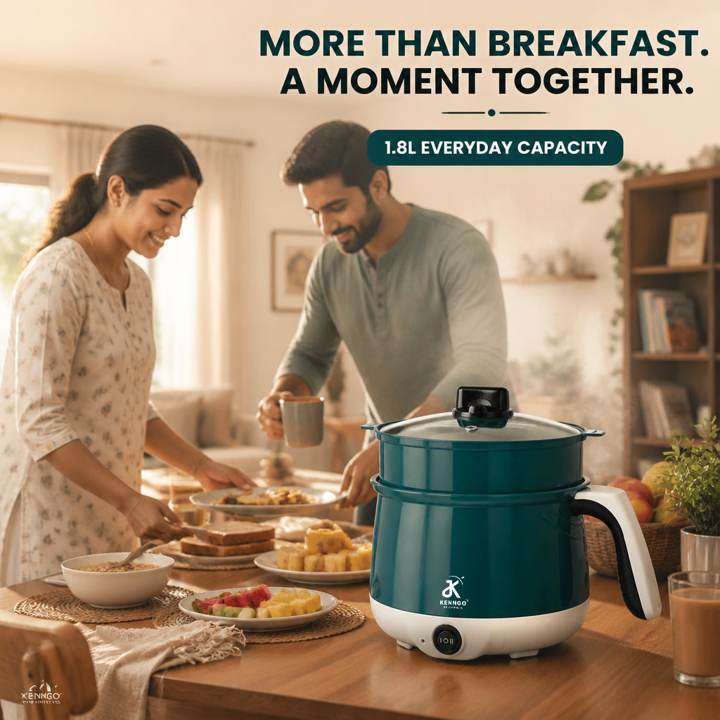 KENNGO 1.8 Litre Electric Multi-Cook Kettle – Green