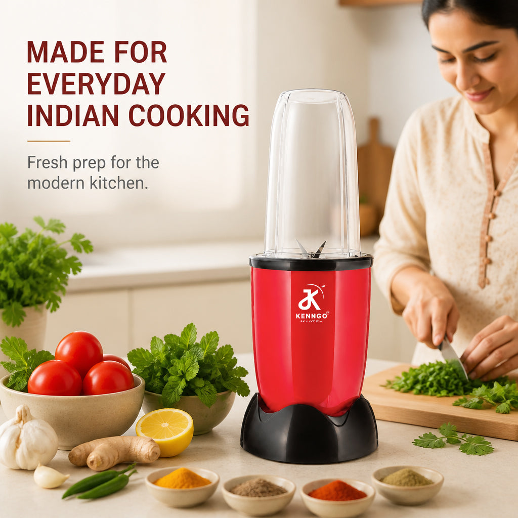KENNGO NutraHealth 2-in-1 Blender – Maroon Red