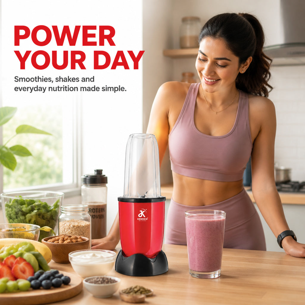 KENNGO NutraHealth 2-in-1 Blender – Maroon Red