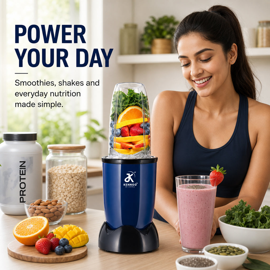 KENNGO NutraHealth 3-in-1 Blender – Blue