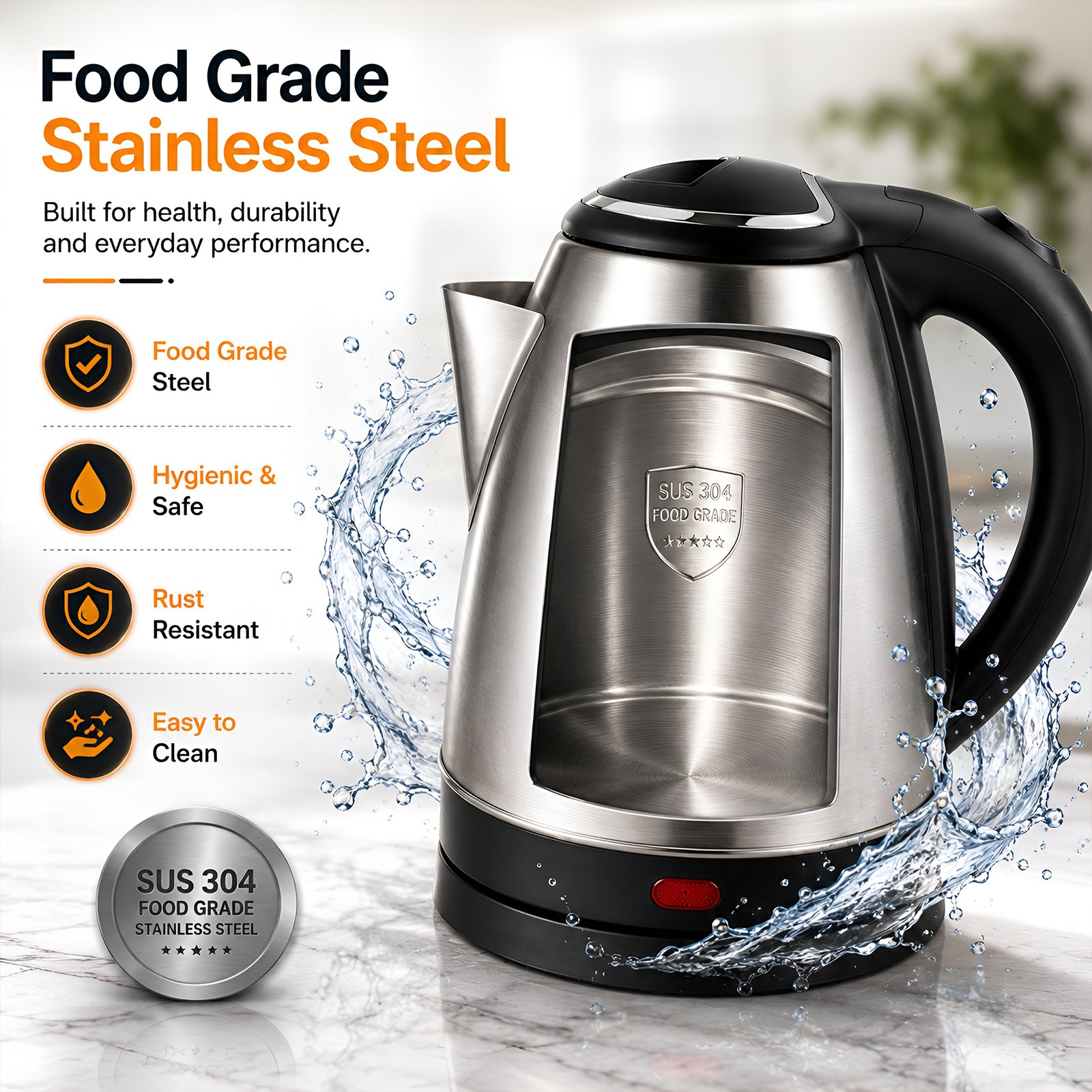 Kenngo 1.5 Litre Electric Kettle - Image 4