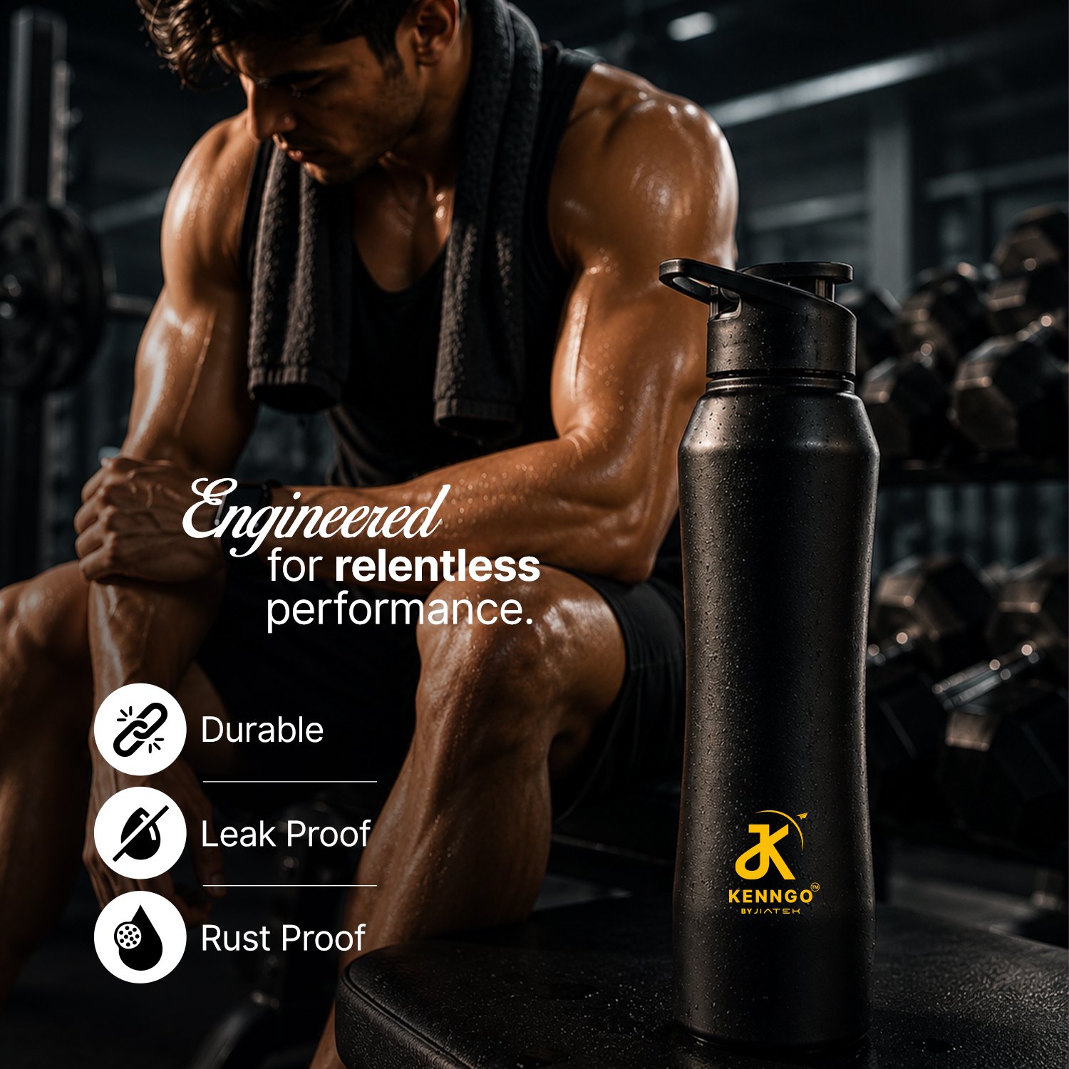 Kenngo Stainless Steel Colour Bottle - Image 5